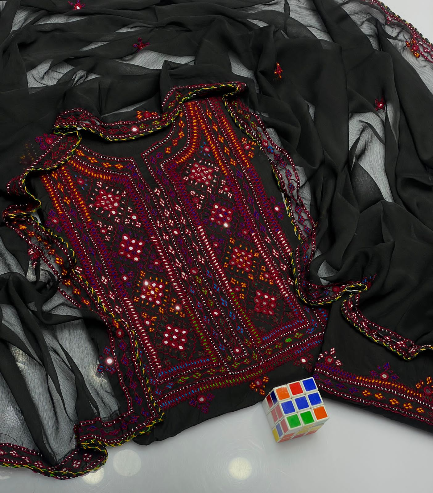 Balochi Emb Lawn -3pc