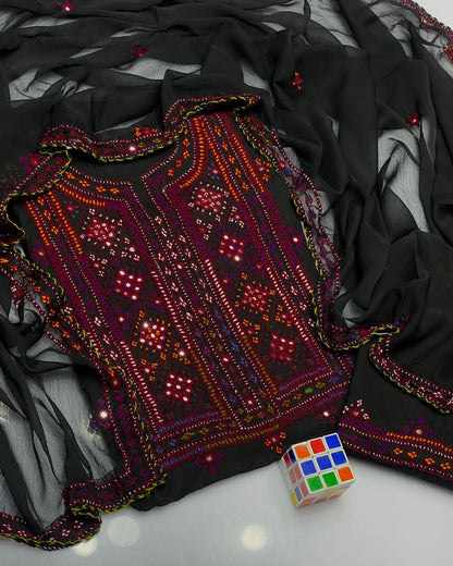 Balochi Emb Lawn -3pc