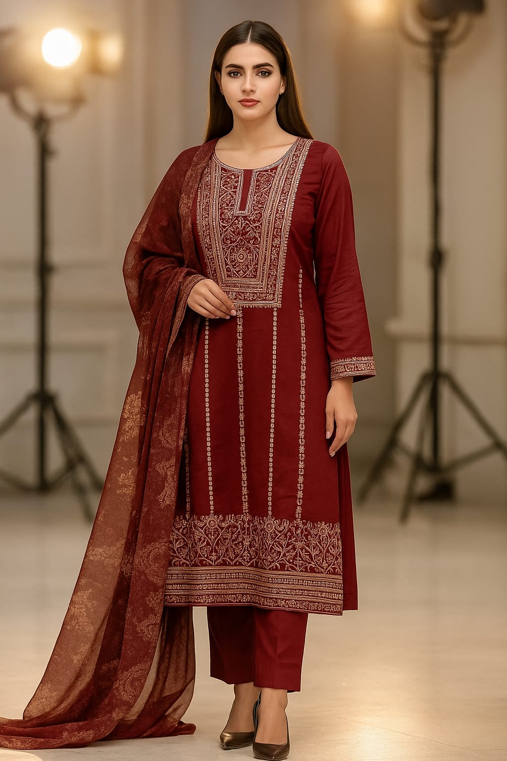 Bareeze Embroidered Lawn – 3 Piece