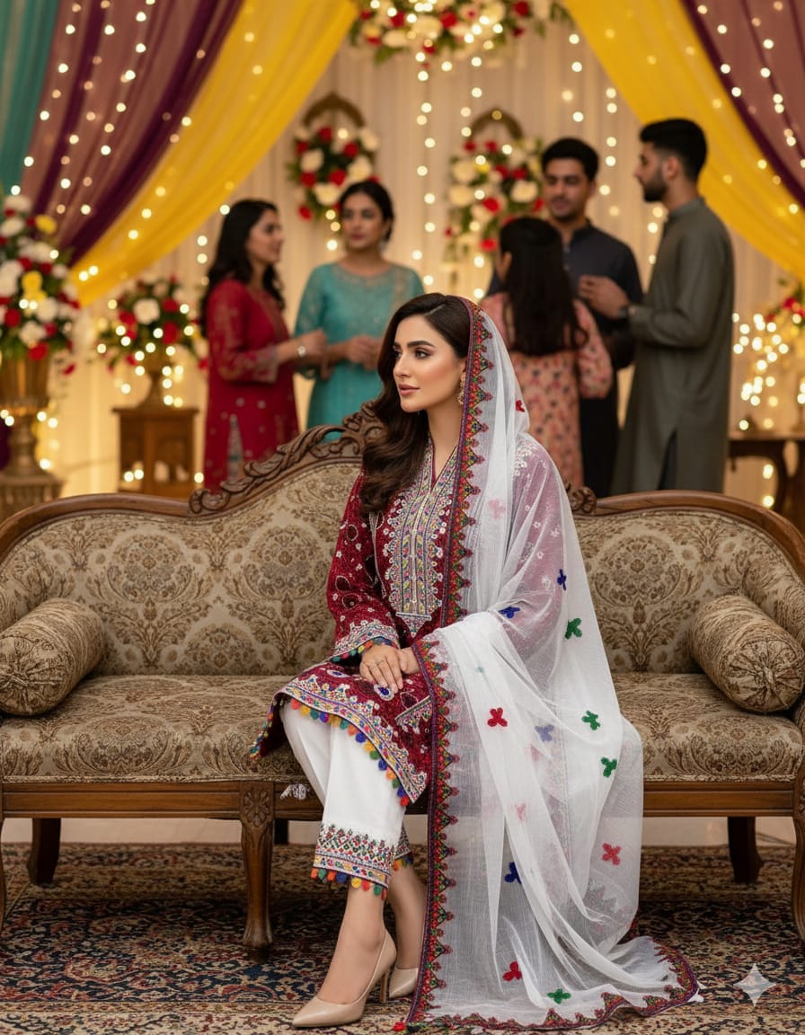 Traditional Ajrak 3-piece