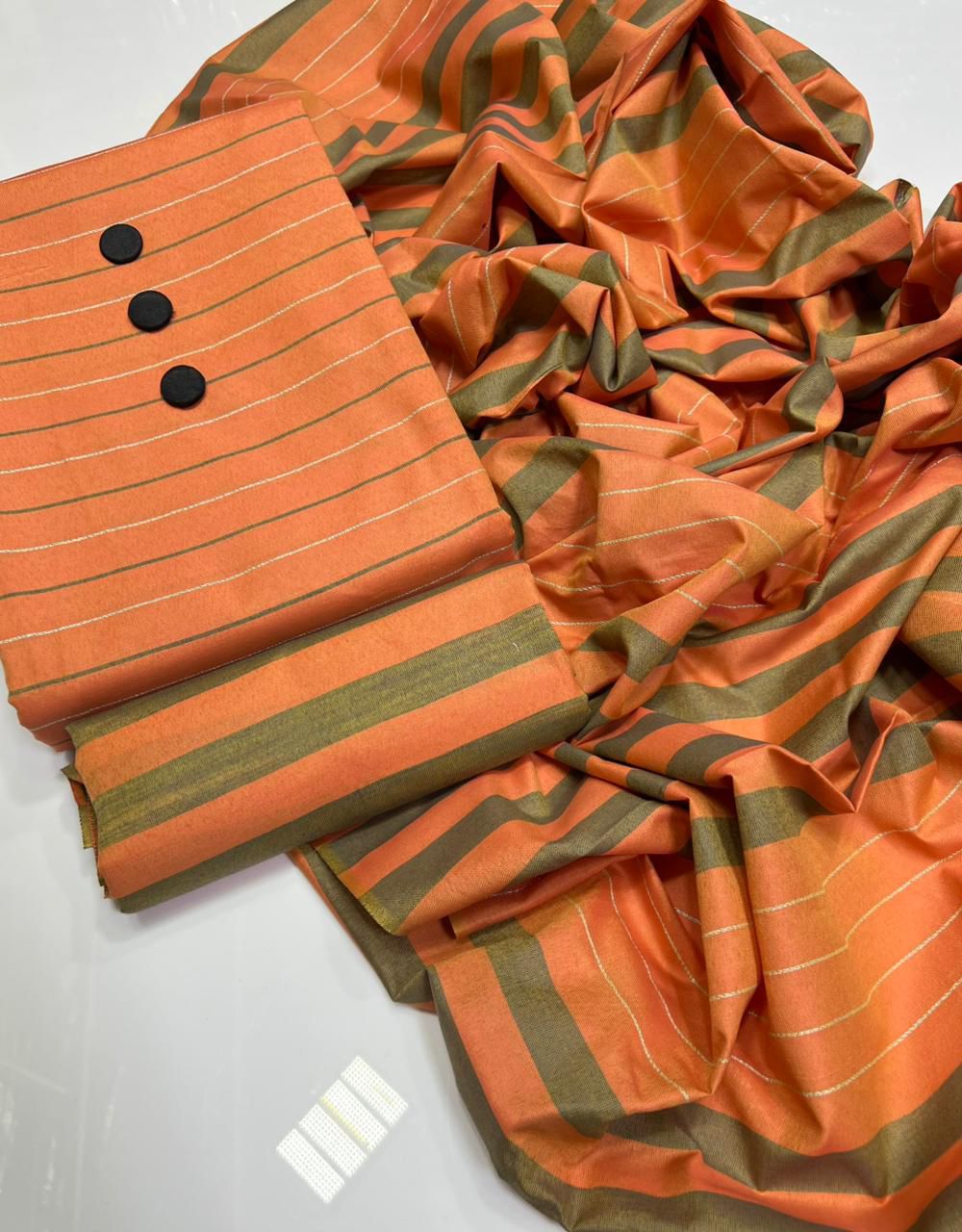 Eid Collection Multani Khadi Sussi with Heavy Velvet Dupatta - 3 Piece