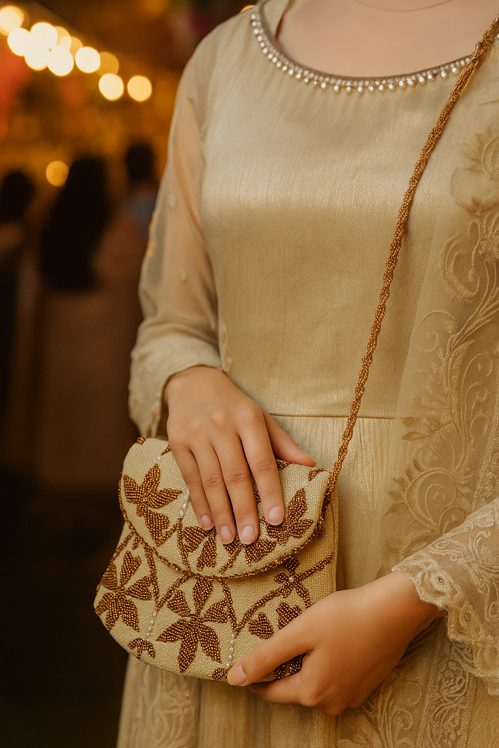 Hunar Mahal – Luxury Beaded causal Bag