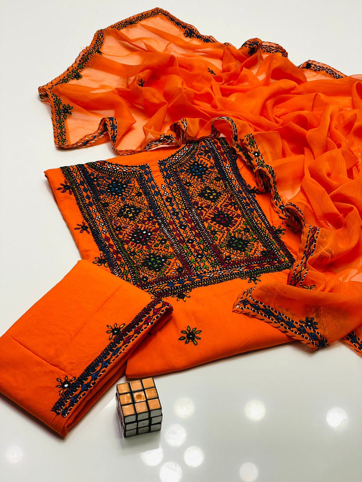 Balochi Emb Lawn -3pc