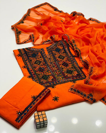 Balochi Emb Lawn -3pc