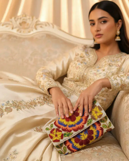 Mehrunissa - Handcrafted Clutch
