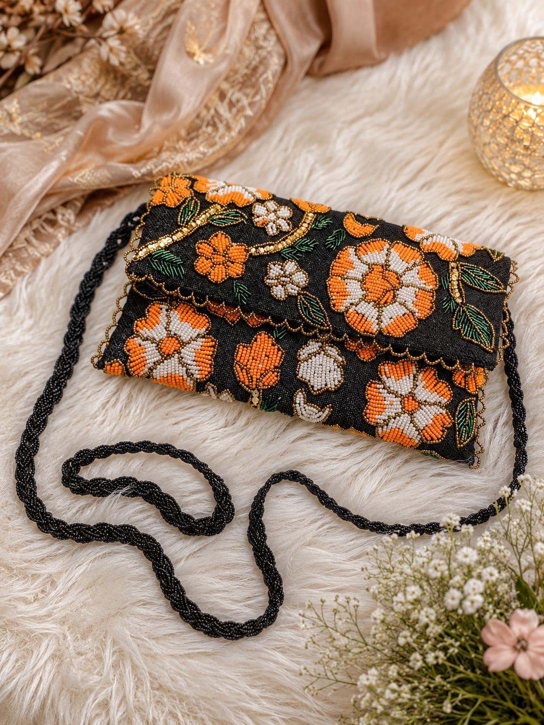 Golden Glam Evening clutch