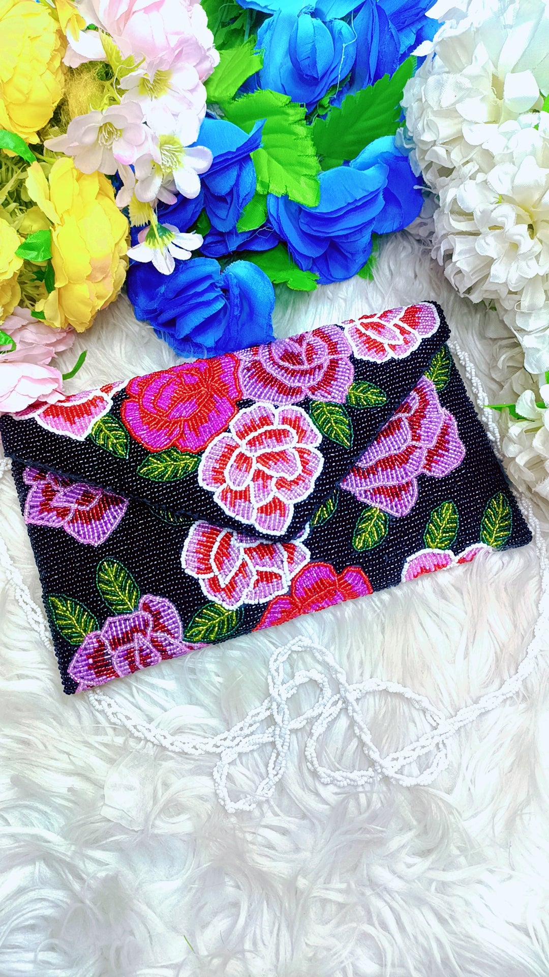 Black luxe clutch