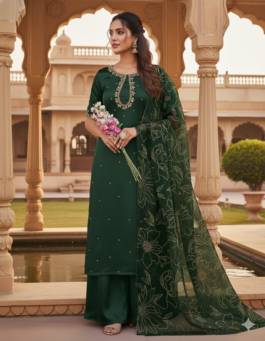 Noor-e-Gul – Luxury Shamoz Silk 3-Piece