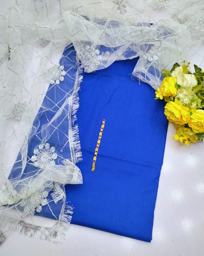 3 Piece Lawn Suit-Plain