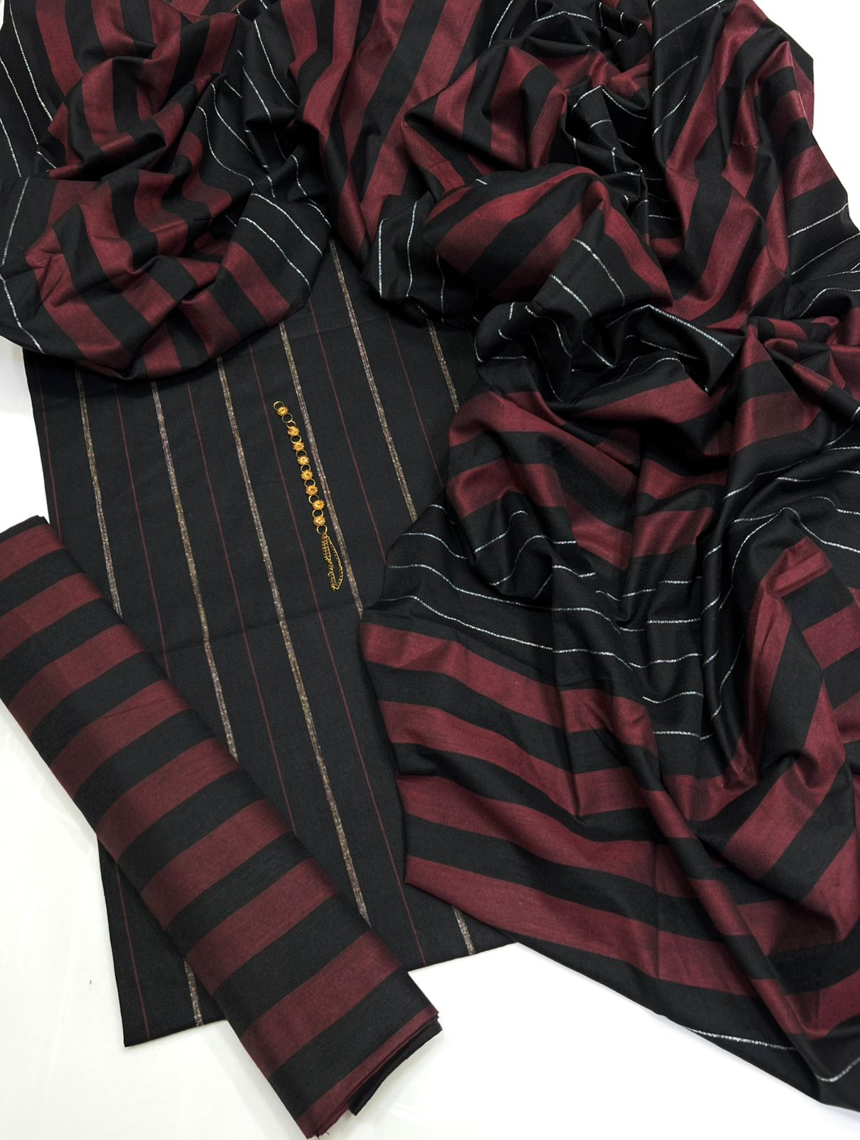 Eid Collection Multani Khadi Sussi with Heavy Velvet Dupatta - 3 Piece