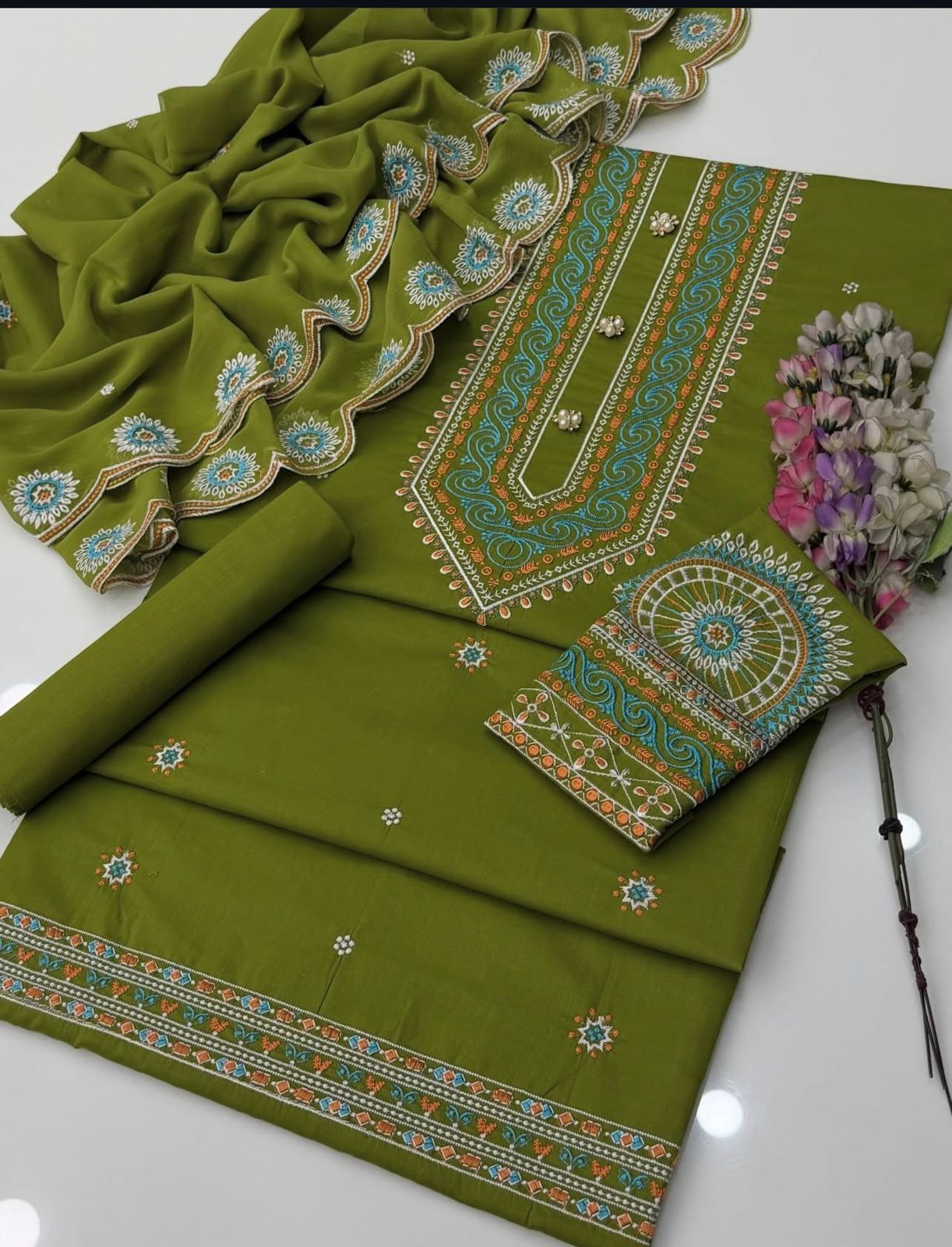 Rang Rezah Lawn - 3 piece