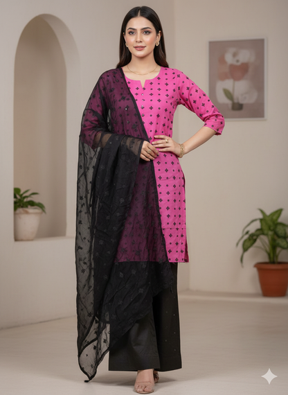 Lawn Sindhi Boti handmade - 3 Piece