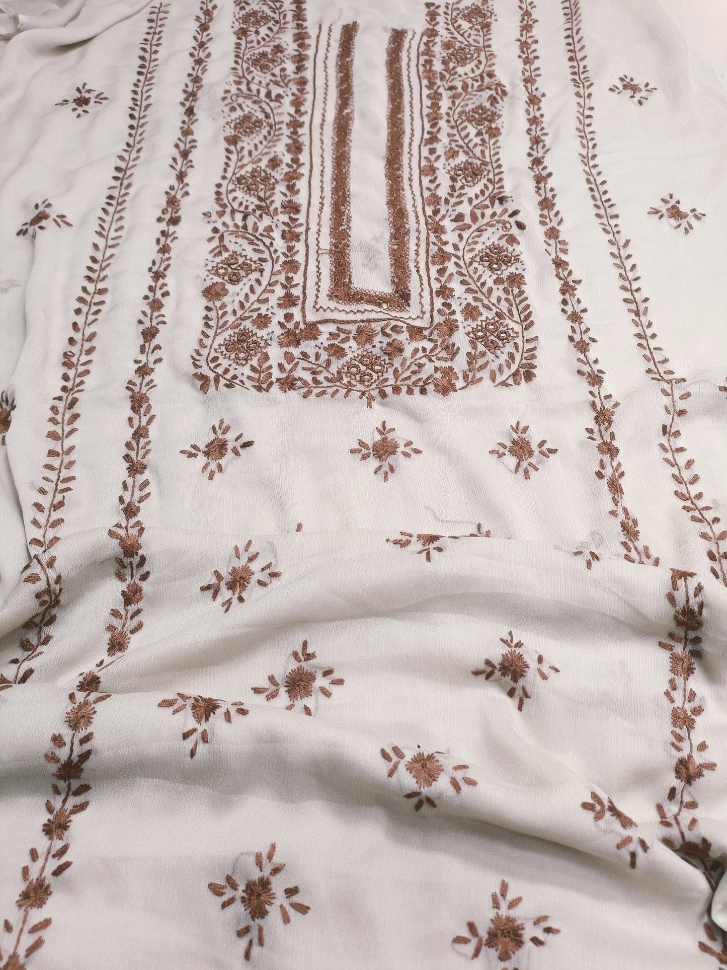 Hand embroidery Chiffon -2 piece