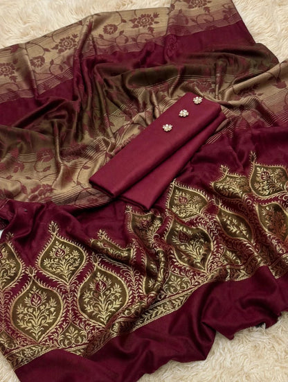 Premium Dhanak wool -3 piece unstitched