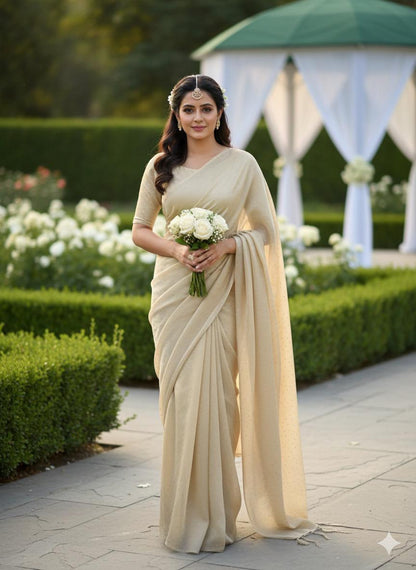 Korean Sheesha Silk sari