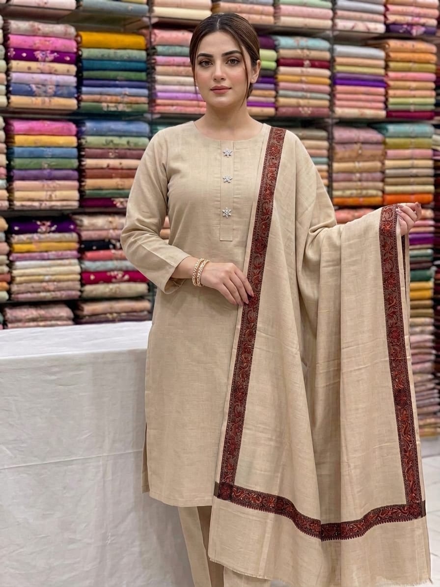 Premium pashmina -3 piece unstitched