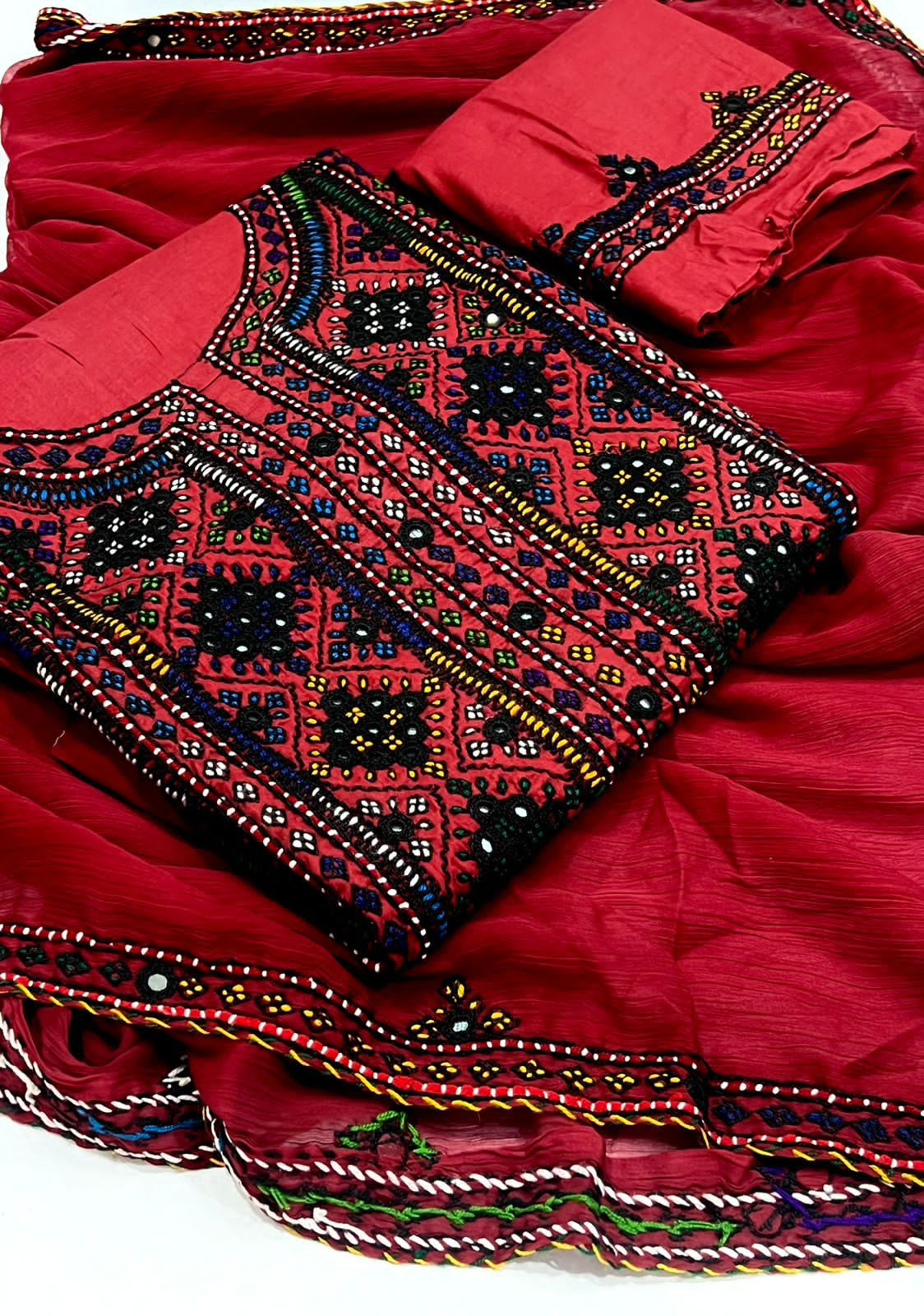 Balochi Emb Lawn -3pc