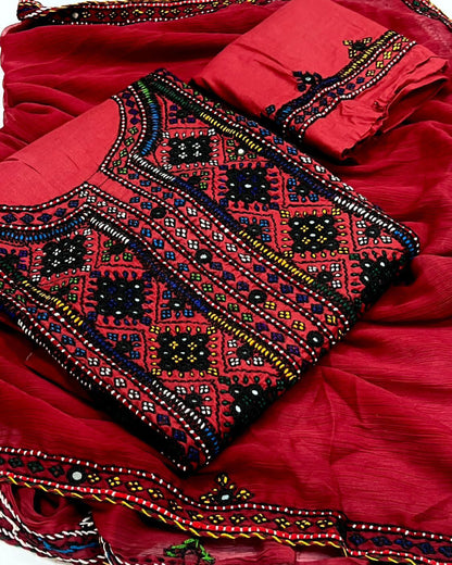 Balochi Emb Lawn -3pc
