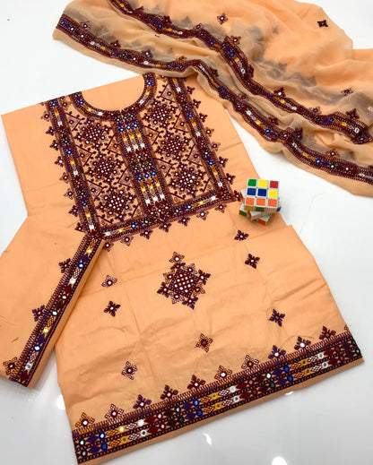 Balochi embroidered - 3 Piece