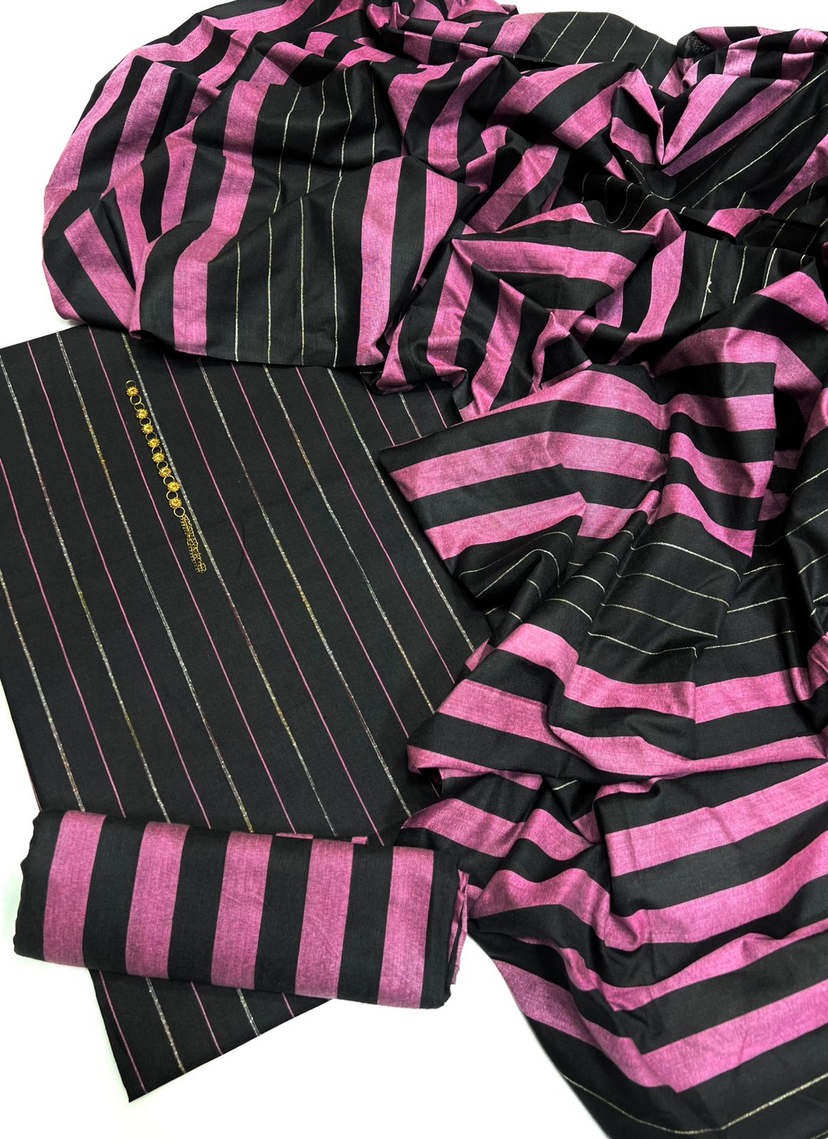 Eid Collection Multani Khadi Sussi with Heavy Velvet Dupatta - 3 Piece