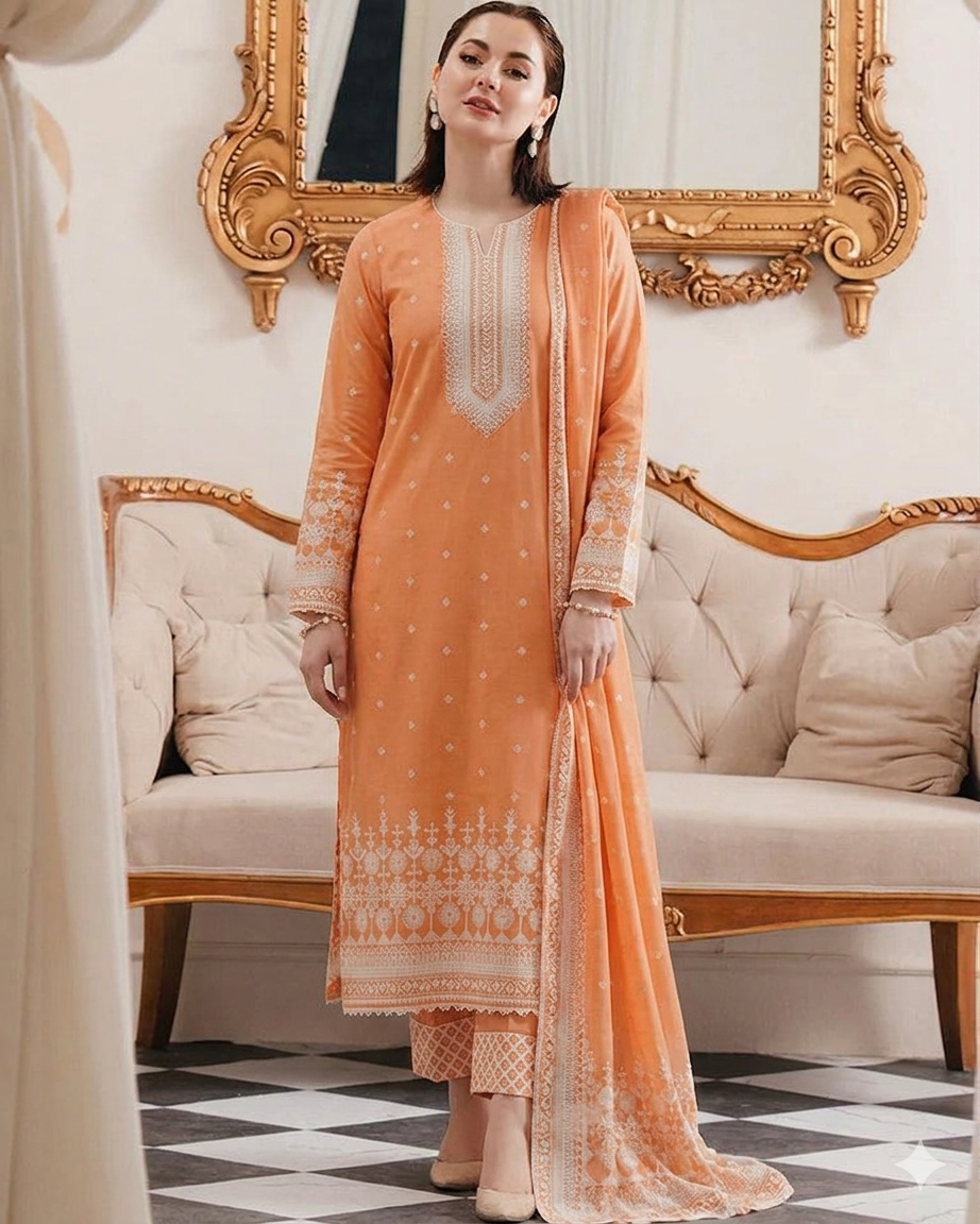 Premium printed Lawn -4 Piece