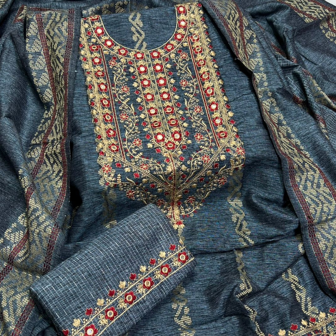 Kurta Style-3pc Krandi khader