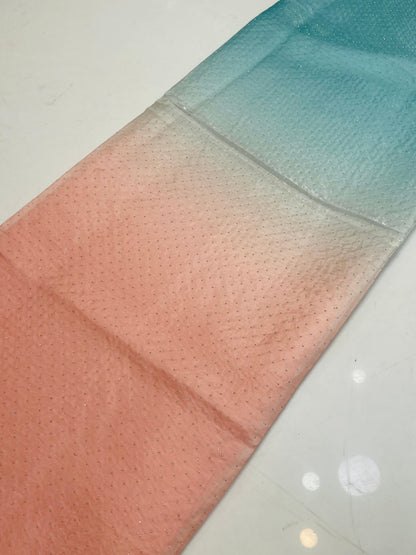 Korean Sheesha Silk sari tie & dyr