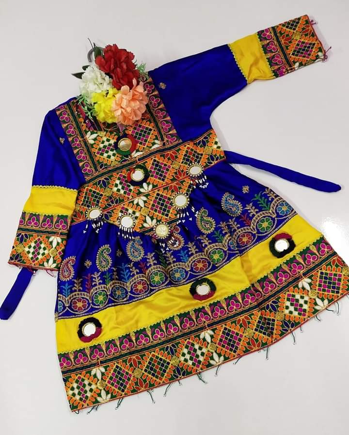 Kids Stitched Pathani/Balochi/Afghani Silk Dress - 3 Piece