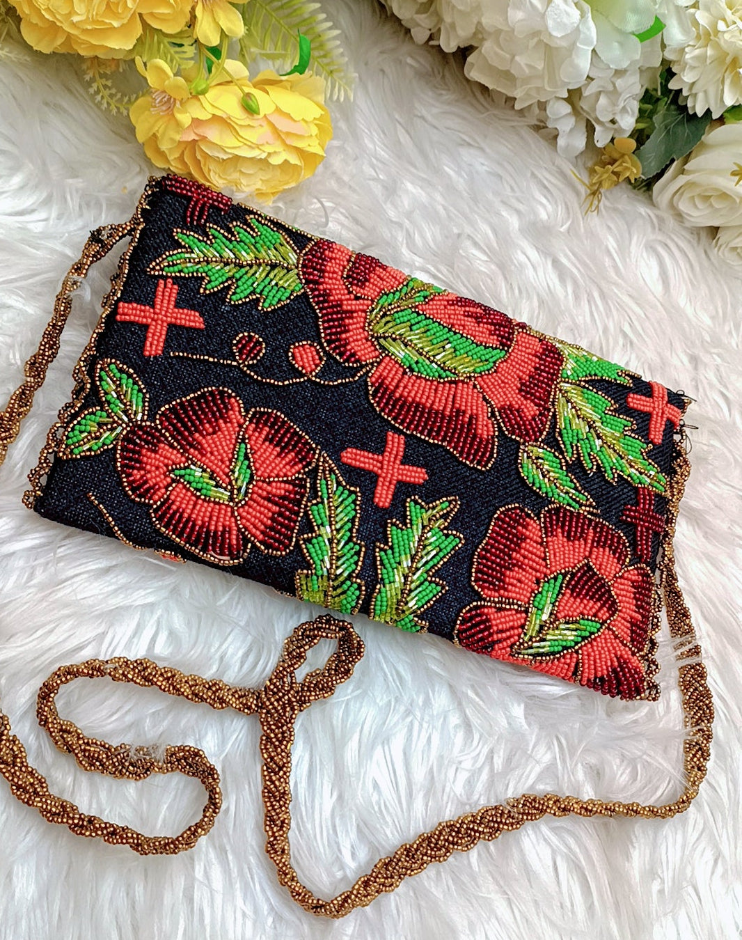 Bridal Beaded Party clutch