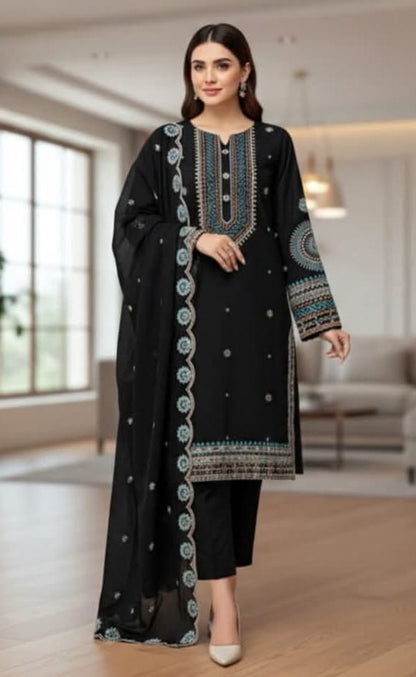 Rang Rezah Lawn - 3 piece