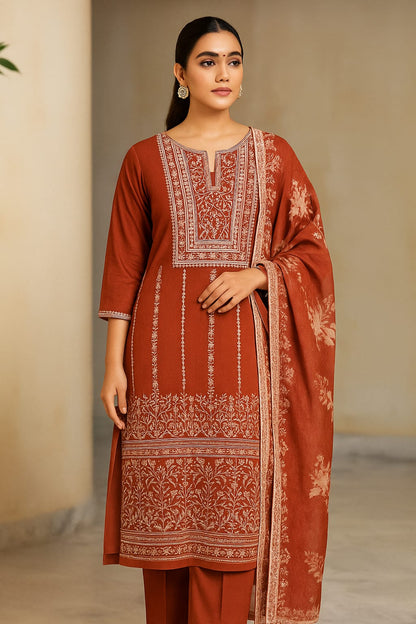 Bareeze Embroidered Lawn – 3 Piece