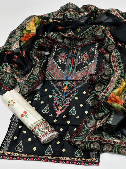 Shamooz silk printed - 3 piece