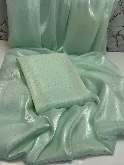 Korean Sheesha Silk sari