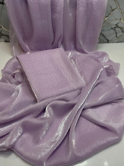 Korean Sheesha Silk sari