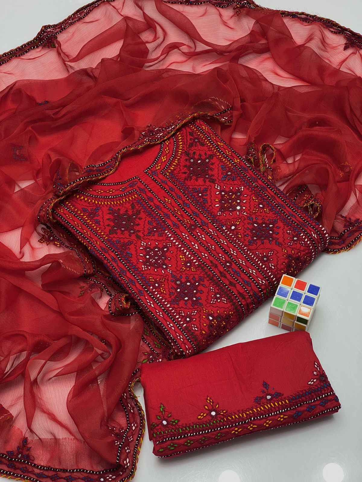 Balochi Emb Lawn -3pc