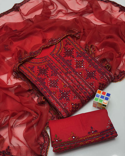 Balochi Emb Lawn -3pc