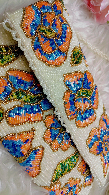 Kanwal - beaded clutch