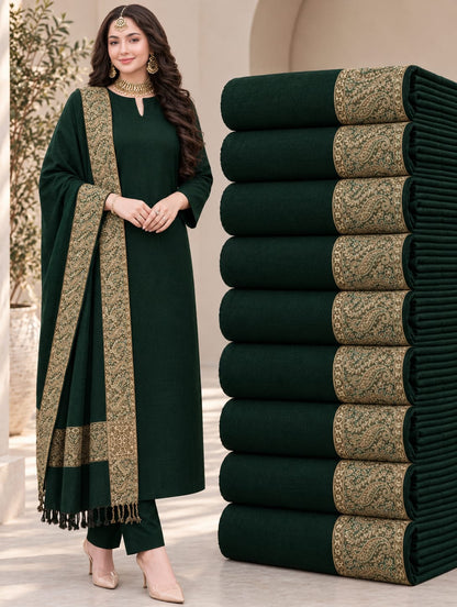 Premium Dhanak wool -3 piece unstitched