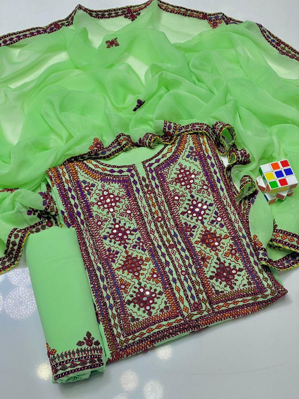 Balochi Emb Lawn -3pc