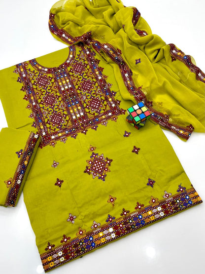 Balochi embroidered - 3 Piece