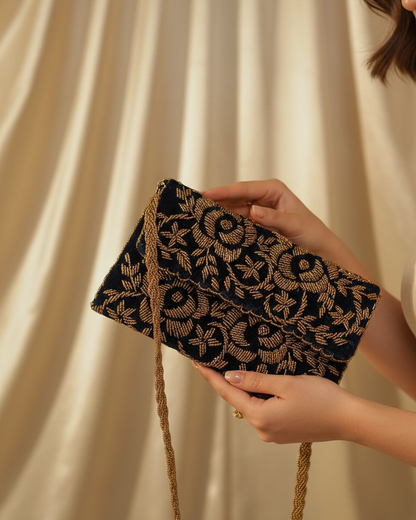 Classic Beaded Clutch – Formal Evening Wear