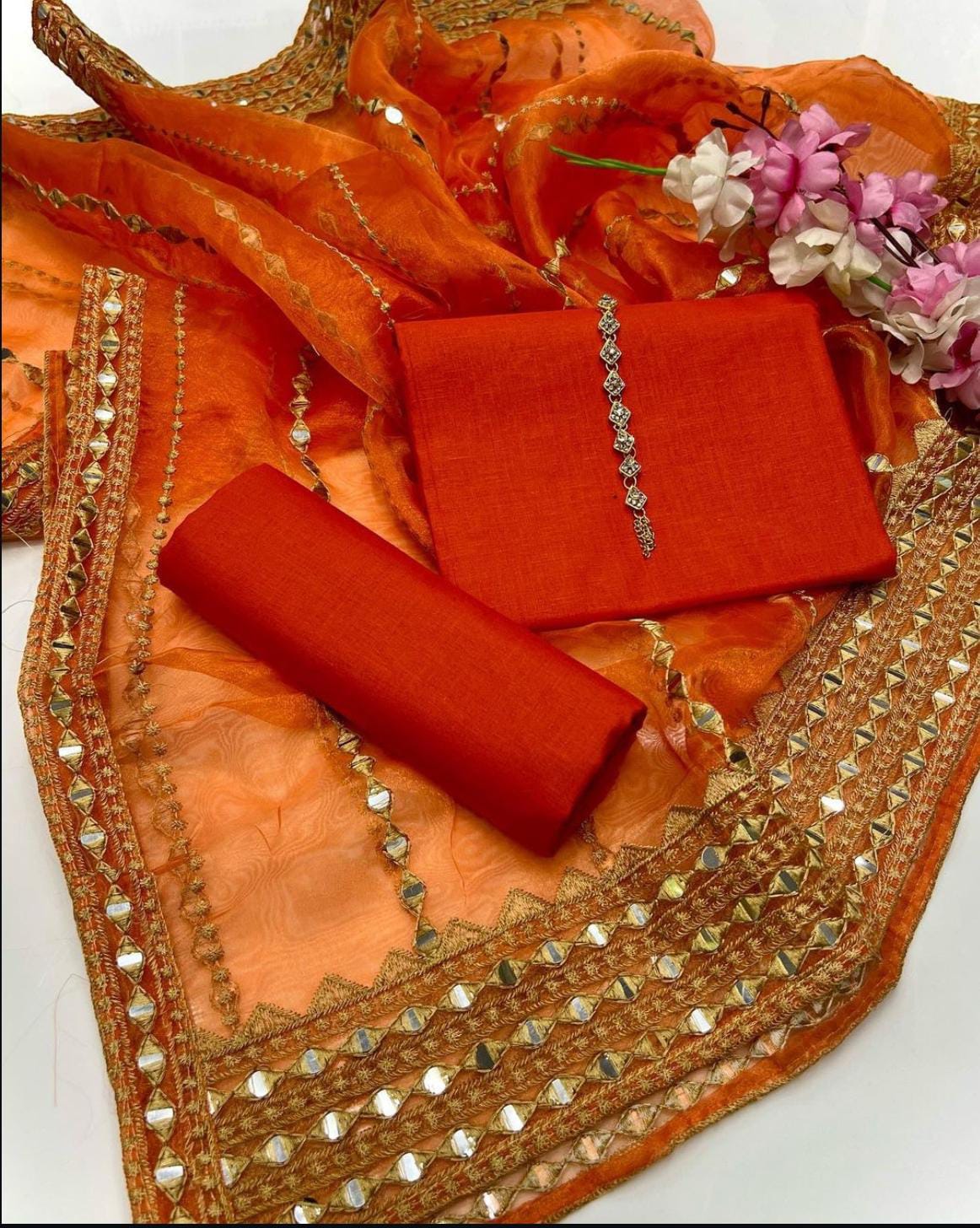 Fancy Kattan Silk-3 Pice