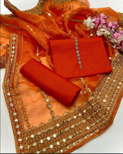 Fancy Kattan Silk-3 Pice