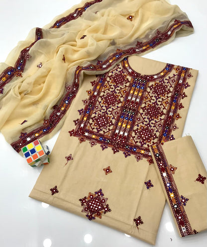 Balochi embroidered - 3 Piece