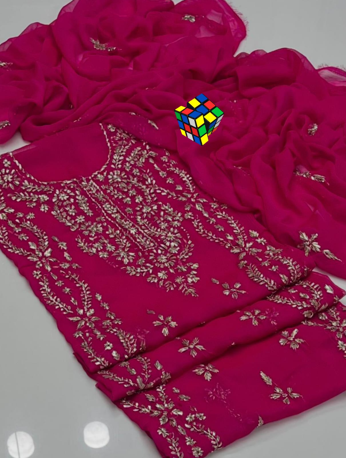 LCD Gotta Gala Kali embroidery - 2 piece