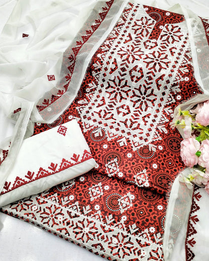 Elegant ajrak Evening Dress