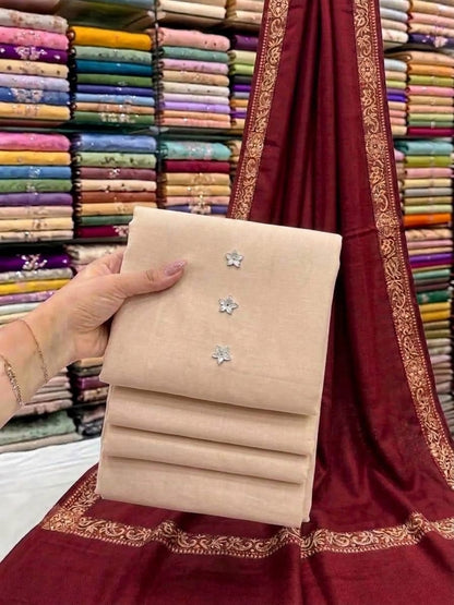 Premium pashmina -3 piece unstitched