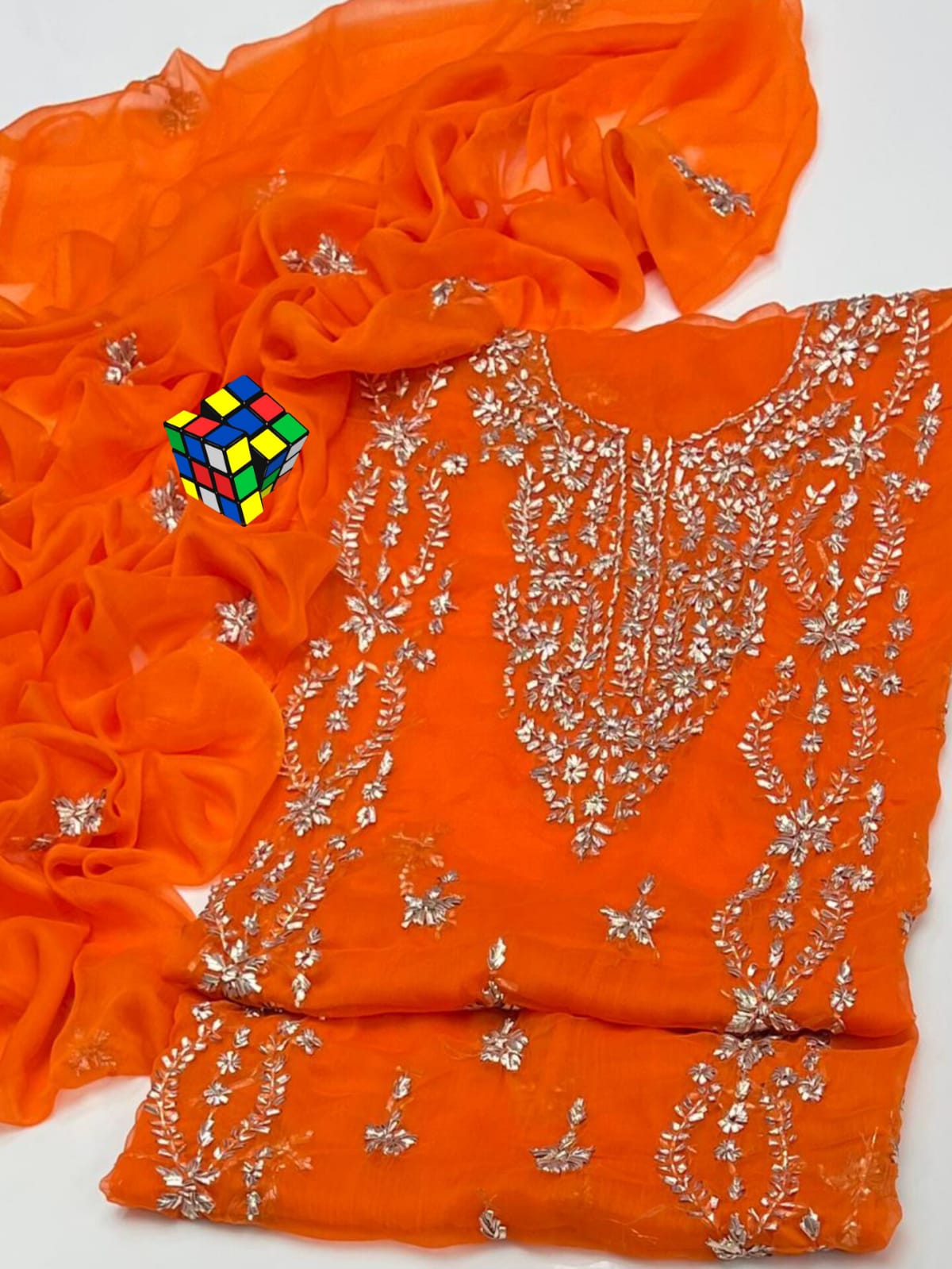 LCD Gotta Gala Kali embroidery - 2 piece