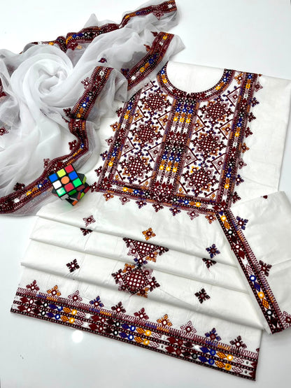 Balochi embroidered - 3 Piece