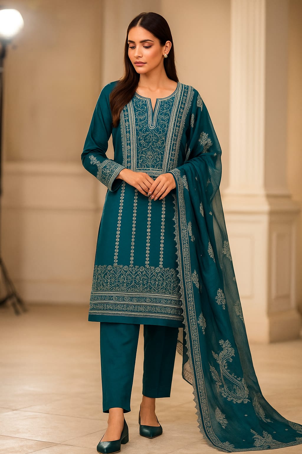 Bareeze Embroidered Lawn – 3 Piece